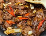 Foto langkah ke 4 dari resep Cah Daging Sapi Pedas.