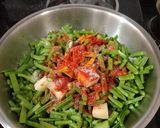 A picture of step 1 of Gawar(cluster beans) ki sabji.