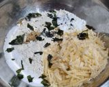 Foto del paso 1 de la receta: SCONS DE AVENA, ALBAHACA Y QUESO ❤️