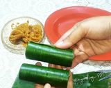 Foto langkah ke 2 dari resep Cara membuat kue putu ayu ubi ungu cetakan daun pisang, gampang dan ekonomis.