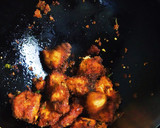 A picture of step 6 of Chicken 65.