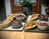 Foto del paso 16 de la receta: Cena alemana: Currywurst con pan casero y Krautsalat