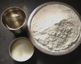 A picture of step 1 of Gujarati Khatta Dhokla.