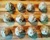 A picture of step 3 of Vegan Textured Soy Meatballs.