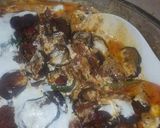 A picture of step 1 of Baigan borani.