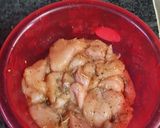 A picture of step 1 of French chicken toast.