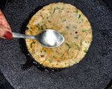 A picture of step 4 of Quinoa flour paratha.