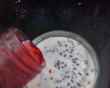 A picture of step 5 of RoohAfza with chia Seeds.
