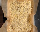 A picture of step 4 of Almond Croissant Style High Protein Baked Oats with Pears.