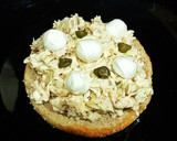 Foto del paso 5 de la receta: Sándwich de pechuga de pollo, mozzarella y alcaparras