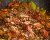 A picture of step 2 of Bhindi fry.