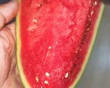 A picture of step 1 of Watermelon ka halwa.