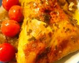 Foto del paso 8 de la receta: Pollo Asado con Patatas Finas Especiadas en Salsa de Mantequilla, Limón y Vino con Cherrys