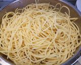 A picture of step 1 of Spaghetti in the oven.