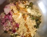 A picture of step 1 of Bajra Mini Roti.