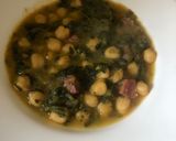 Foto del paso 9 de la receta Receta de garbanzos con espinacas y jamón