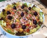 Une image de l'étape 19 de Salade de riz aux légumes,olives et pancetta grillée.