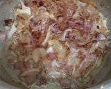 A picture of step 1 of Bhunna gosht.