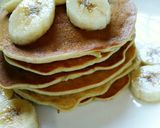 Hình bước làm 4 của món Pancake Yến mạch, Chuối cho bé ăn dặm