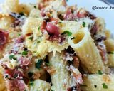 Foto del paso 7 de la receta: Maccheroni con bacon crujiente y salsa de queso Skyr