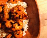 Une image de l'étape 6 de Crevettes sauce soja.