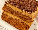 Foto langkah ke 9 dari resep Cake Ulang Tahun Sederhana Lembut Enak.