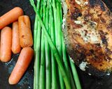 Gambar langkah 1 resipi Garlic Grill Salmon & Creamy Butter Lemon Sauce.