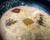 A picture of step 4 of Bell pepper salan.