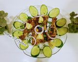 A picture of step 4 of Green tawa tikka.