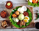 Foto langkah ke 6 dari resep Nasi Lemak Hijau Pandan.