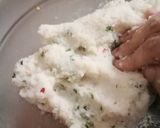 A picture of step 13 of Veg Sushi with leftover rice.