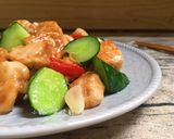 小黃瓜炒嫩雞丁的食譜步驟6照片