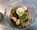 Une image de l'étape 4 de Sauce aux tomates, pesto, ail frais, soja et gingembre.