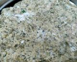 A picture of step 2 of Bathua thepla.