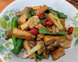 糯米椒醬爆豆干的食譜步驟4照片