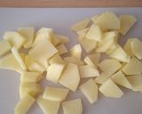 Foto del paso 1 de la receta: Revoltillo de jamón champiñones y langostinos