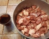 Pas rețetă Bucățele de porc cu ardei și sos de muștar 1 fotografie
