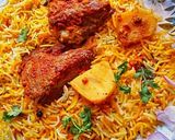 A picture of step 13 of Fish Tikka biryani.