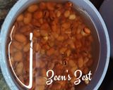 A picture of step 1 of Egyptian Breakfast Ful Medames with Dry Fava Beans.