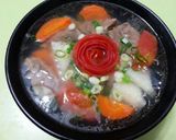 Hình bước làm 4 của món Canh Bắp Bò Hầm Rau Củ