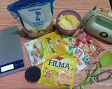 Foto langkah ke 1 dari resep Black Sesame Butter Cookie's.