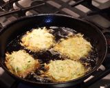A picture of step 4 of Potato fritters latkes.