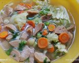 Foto langkah ke 3 dari resep Sop Bakso Simpel Banget.