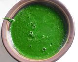 A picture of step 3 of Palak Panneer.