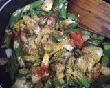 A picture of step 3 of Okra with Curd.