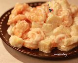 A picture of step 3 of Shrimp with Pineapple.