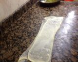 A picture of step 10 of Tripolitan meat pies (lahmeh baajin).