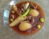 A picture of step 3 of Ami wala AALO Ghosht.
