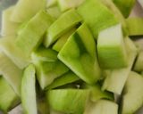 A picture of step 1 of Raw Mango Papad - Raw Mango Fruit Leather Candy - Kacha Aam Papad.