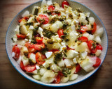 Foto del paso 3 de la receta: Ensalada de melón, queso fresco y cherries con aliño especial